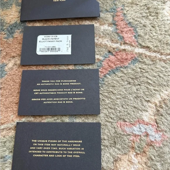 Rag & Bone Black Leather Elliot Fanny Pack - Picture 4 of 4